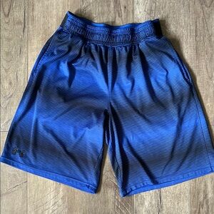 Under Armour Blue Athletic Shorts with Ombré Design
